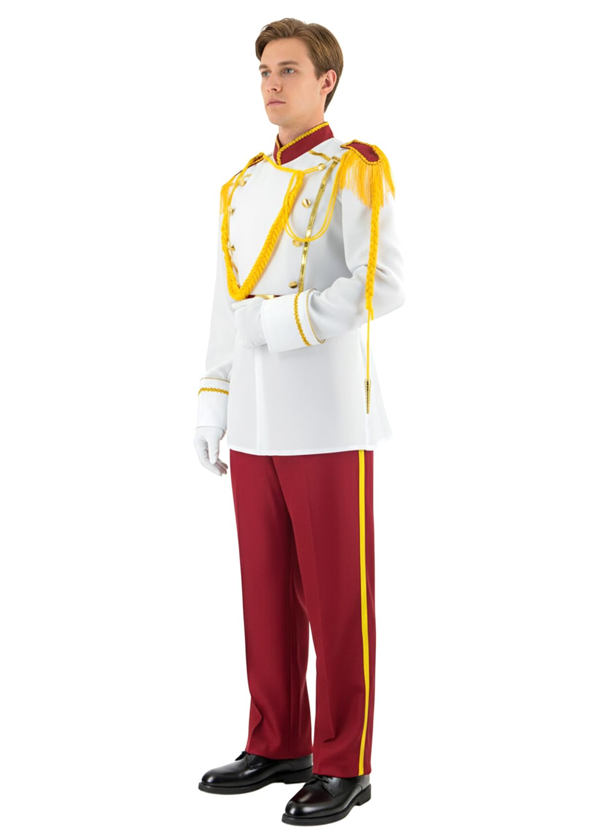 Poboola Prinz Charming Henry Kostüm Royal Storybook Prinz Kostüm für Herren Halloween Cosplay Set