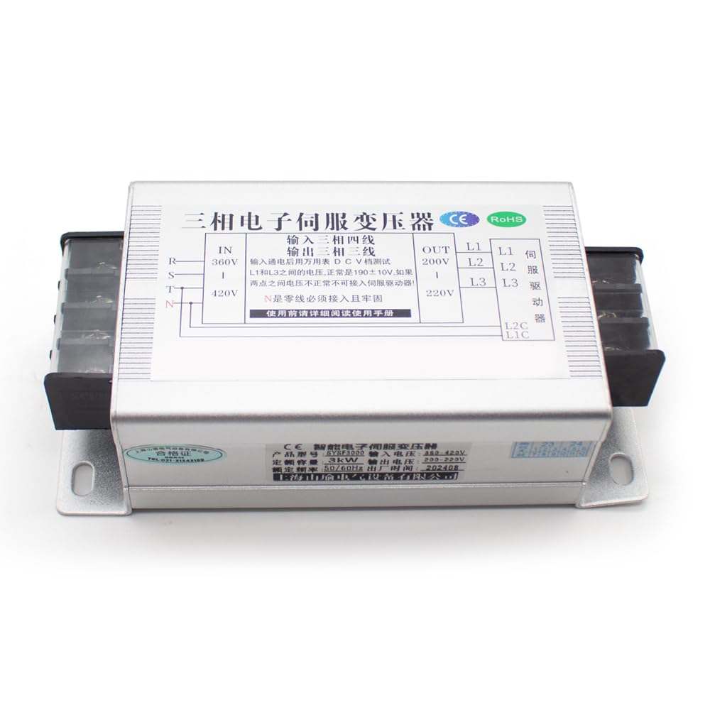 Toplionace Transformador Electrónico Servo Inteligente Trifásico 2-15KW 380V a 220V (9KW)