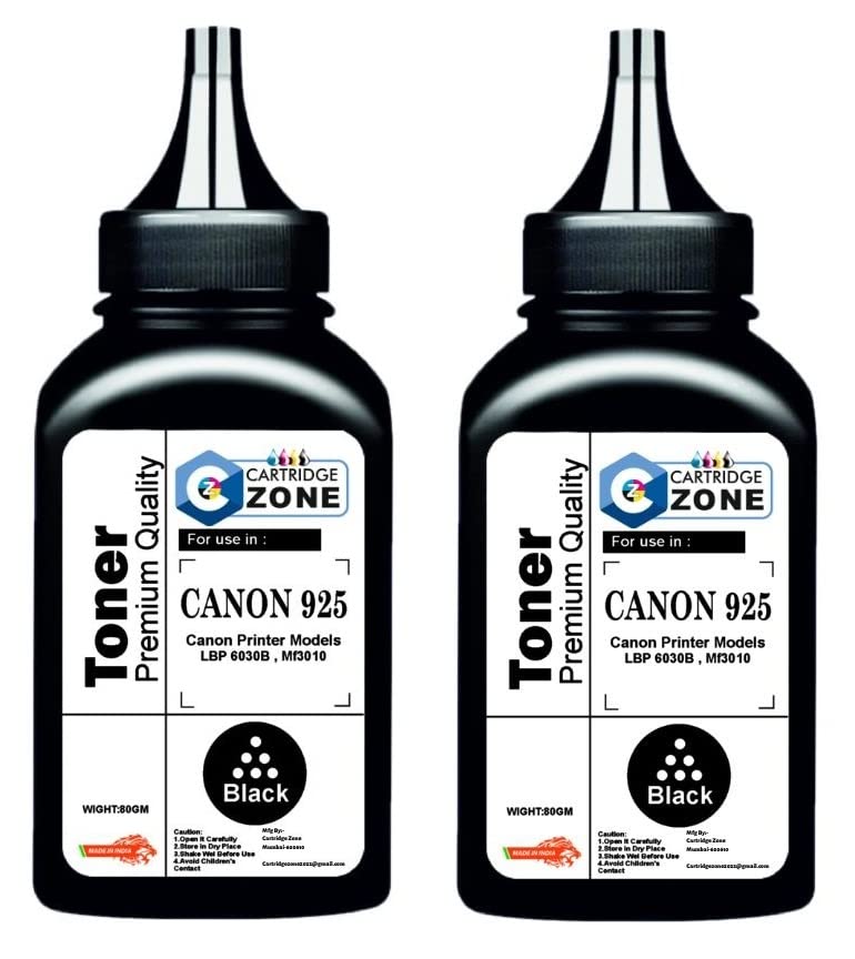 See full amazon price history chart for CARTRIDGE ZONE Toner Powder Refill 925 for Canon 925 Cartridge - 80gm, for Canon Image Class LBP6030B, Image Class MF3010. (2 PC) CARTRIDGE ZONE Toner Powder Refill 925 for Canon 925 Cartridge - 80gm, for Canon Image Class LBP6030B, Image Class MF3010. (2 PC) (B0BQYL6PFV) Amazon Price History, Amazon Price Tracker