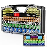 Super-large Capacity Battery Storage Box: The battery storage organizer case can store up to 285+ different types of battery packs and the BT168 battery tester. Battery tester can help you quickly test the lifespan of battery packs and classify them,...