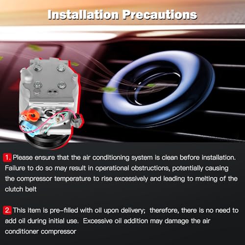 Image of cciyu Air Conditioning Compressor Replacement for Honda Civic CR-V