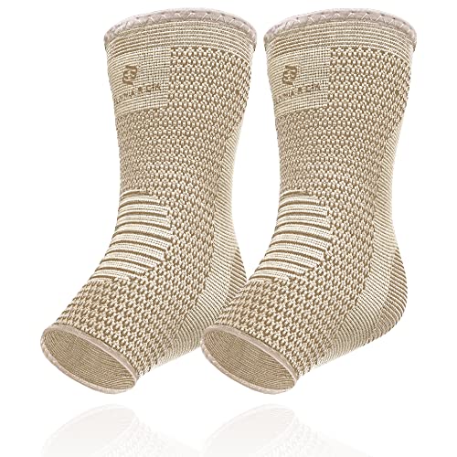 Image of Achilles Tendon Support Brace, Plantar Fasciitis Sock, Ankle Compression Sleeve For Running, Tendonitis and Flat Feet Relief