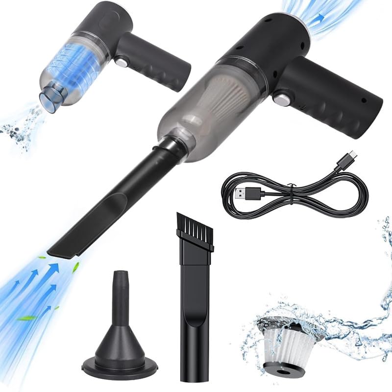 COVERLY Portable Mini Car Vacuum Cleaner, High Power Cordless Handheld Rechargeable Vacuum Cleaner for Desk-picture-14