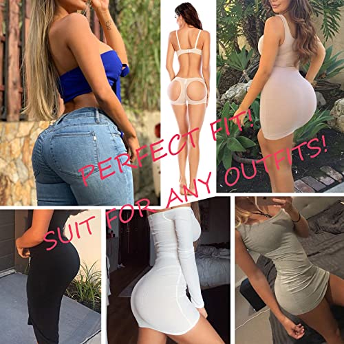 Image of Dulchany Women Butt Lifter Shapewear Hip Enhancer Control Panties | Seamless Butt Lifter Boy Shorts Booty Lifting Underwear for Women