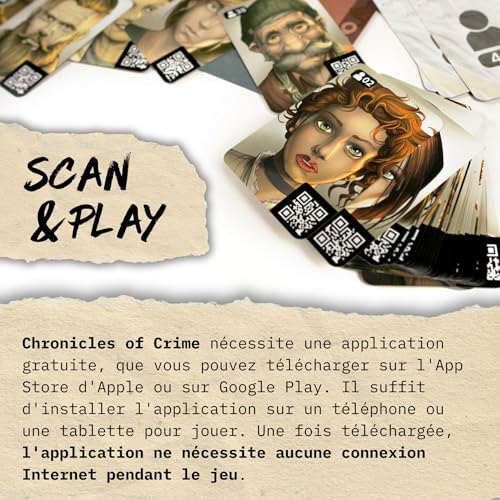 Jeu d'enquête et de coopération Lucky Duck Games Chronicles of Crime Enquêtes Criminelles - vue 4