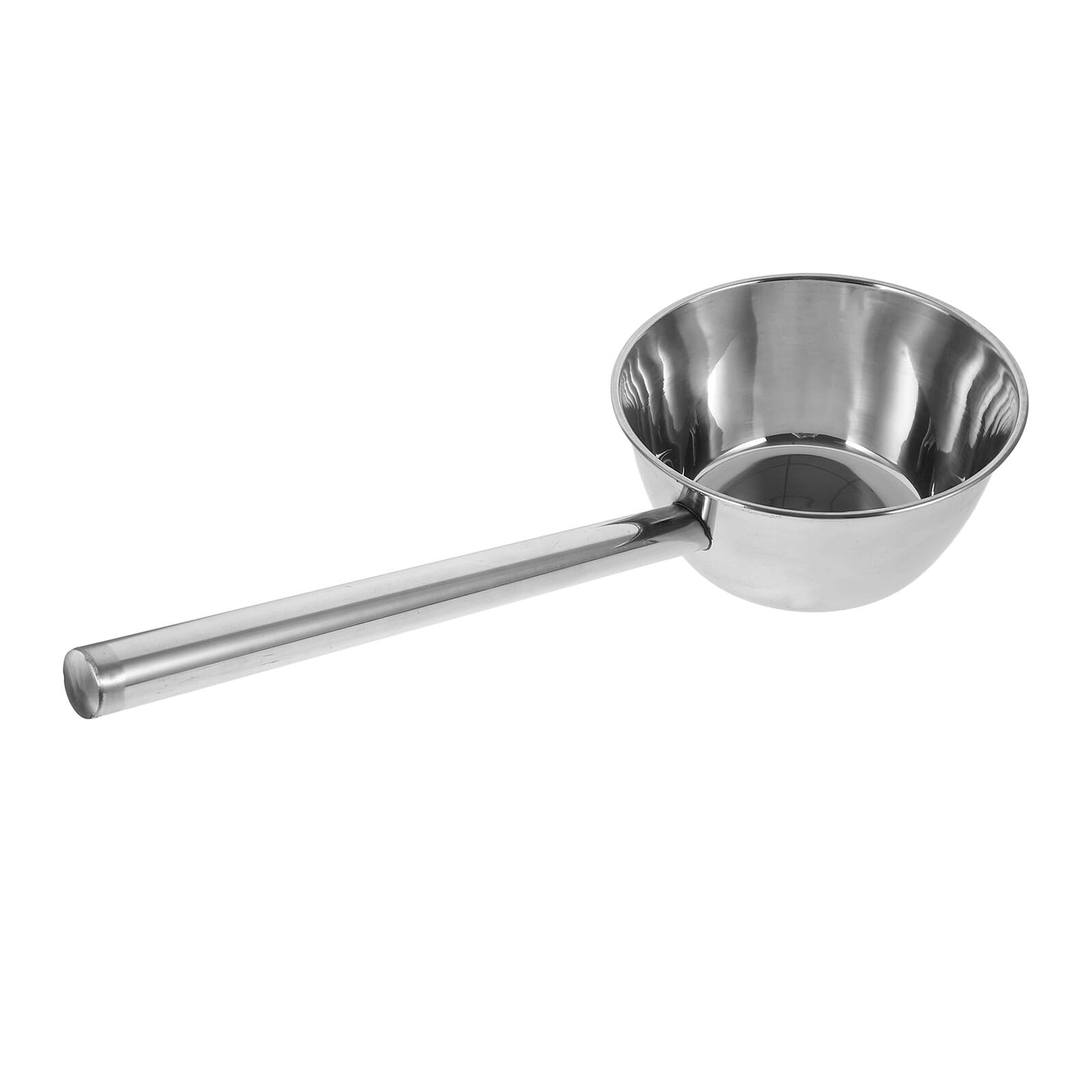 Edelstahl Suppenkelle mit Langem Griff Bruchfest Ergonomisch Geformt Vielseitig für Küche Kantine Garten Leicht zu Reinigen Robust und Langlebig