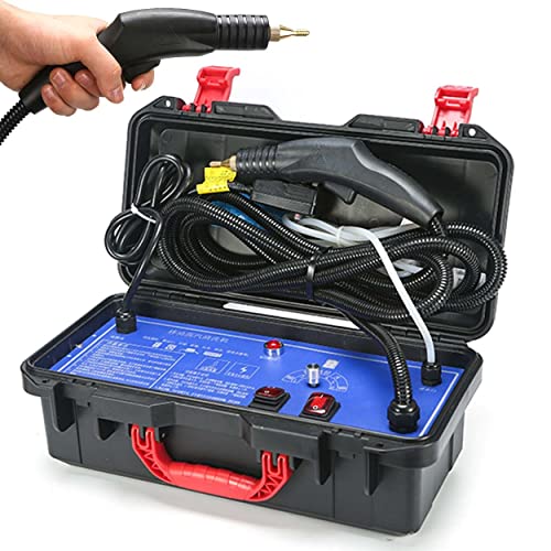High Pressure Commercial Steam Cleaning System Hand-held, Portable Steam Cleaner, High Temp Compact Cleaning Machine,360 ° Cleaning for Kitchen, Car,110V-1700W