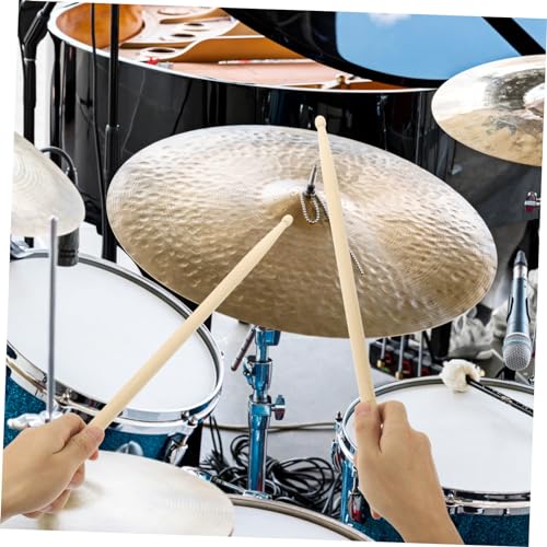 BIUDECO 4 Pares De Baquetas Para Crianças Baquetas De Bordo Baquetas De Madeira De Bordo Baquetas De