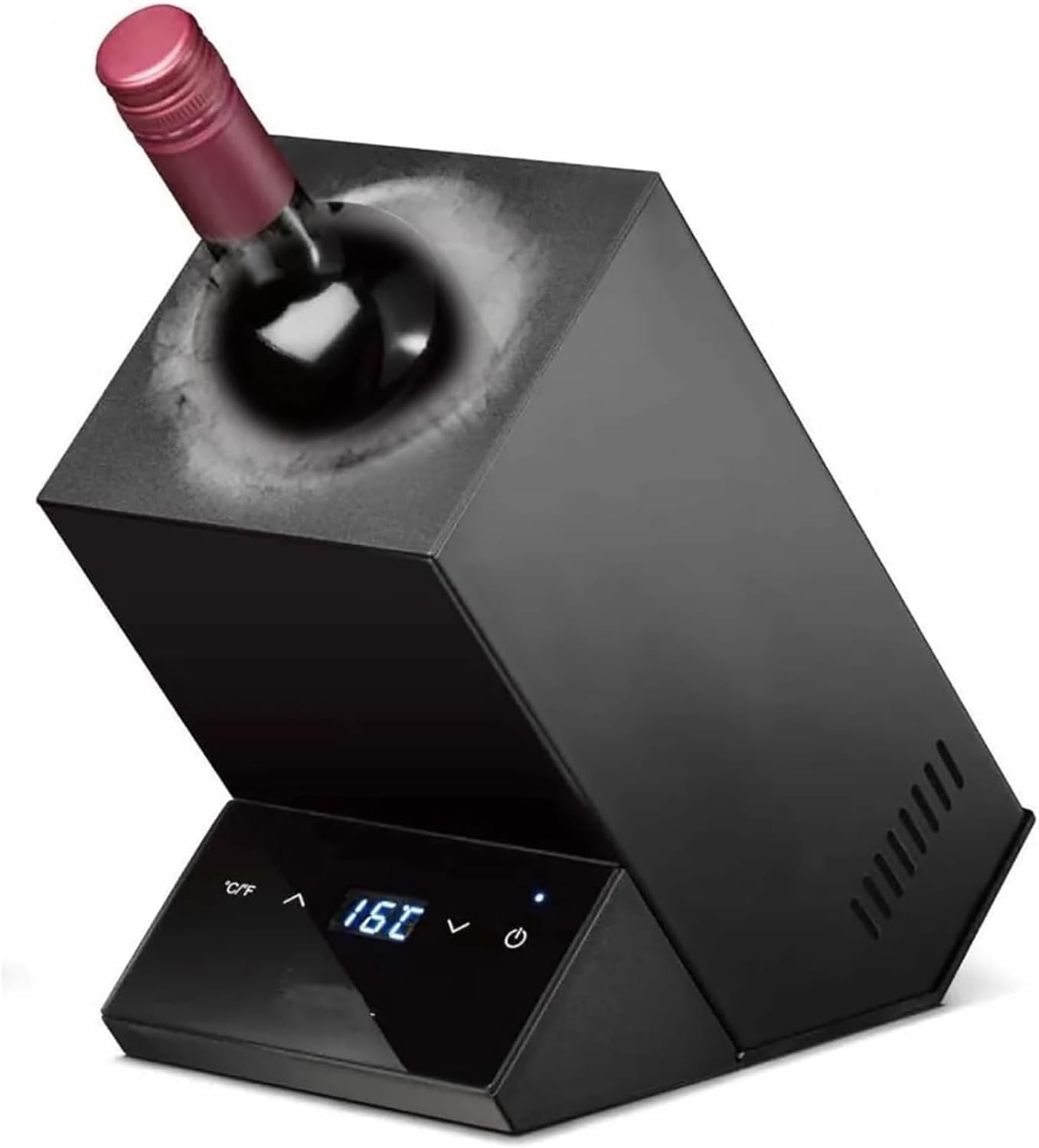 UPIKIT Electric Wine Chiller, Single Bottle Wine Cooler in Stainless