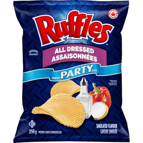 Lay's Ruffles All Dressed Party Size 350g/12.3 oz. {Imported from Canada}