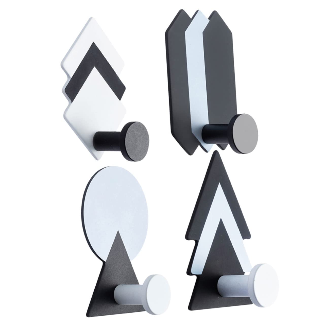 MAGICLULU 12piezas Ganchos Decorativos Autoadhesivos Sin Perforación De Ganchos Para Pared Cocina y Baño Perfectos Para Colgar Toallas Sombreros y Ropa