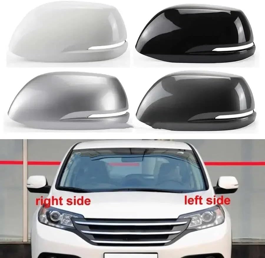 Door Wing Mirror Cover for CRV for Cr-V 2012 2013 2014 2015 2016 Car Accessories Rearview Mirrors Cover Rear View Mirror Shell Housing (1pcs Pearl White L)