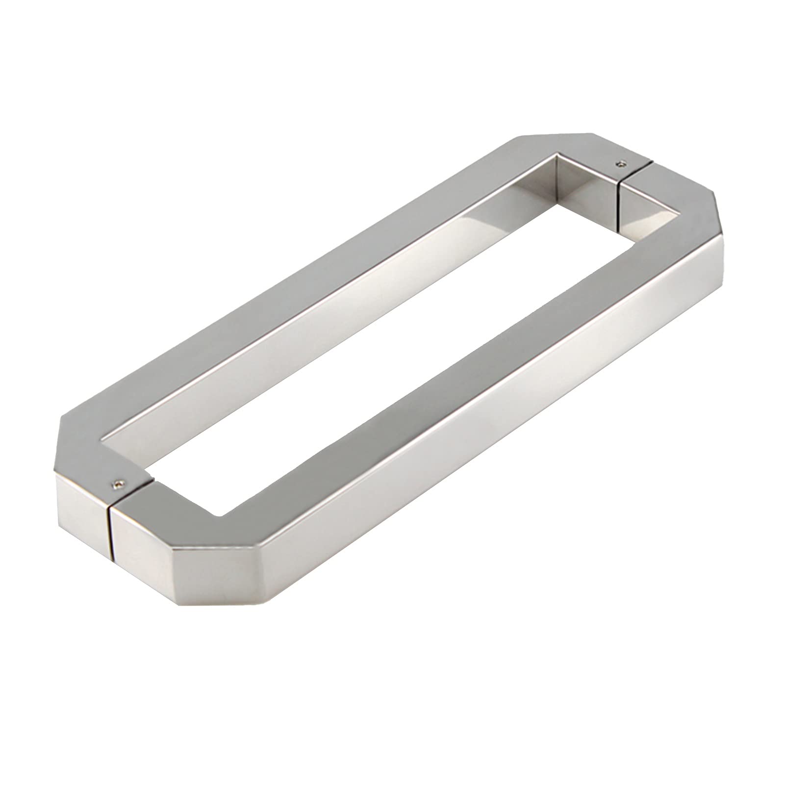 GYRAZXS Modern Stainless Steel Shower Door Handle Polished Push/Pull Design Hole to Hole 300mm/400mm/440mm/450mm & Ideal for Bathrooms.