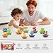 IOMDRWU 15PCS Inertial Push Go Car Toys for Toddlers 2 3 4 5 Years Old, Baby Powered Race Cars, Infant Fruit Vegetable Vehicle Set, Birthday Gifts for 36M+ Boys Girls Kids, Easter Gifts