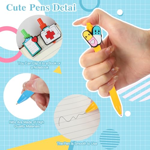 Bolígrafo gel negro para enfermería Crahalen miniatura 3