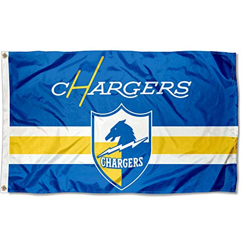 WinCraft Chargers Throwback Vintage Retro 3x5 Banner Flag