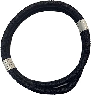 واي جيه زد كيو وشاح راس شماغ للرجال العرب مع شريط راس اسود، غطاء راس اسلامي، شال كوفية شرق أوسطية، وشاح راس عمامة عربي، قطعة واحدة 57 سم بدون خيط، مقاس واحد