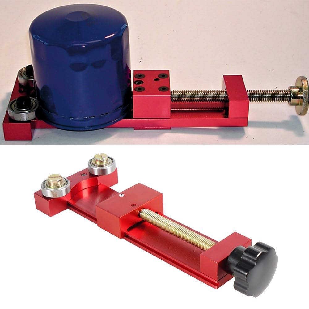 Filtro de aceite motor Cortador Universal De Filtros De Aceite Para Automóviles 66490. Herramienta Corte De Filtros De Aceite. Aluminio Resistente. 5 1/2 Pulgadas. XLB-1064.(Red Cutter)