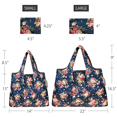 Image of allydrew Large Foldable Tote Nylon Reusable Grocery Bag
