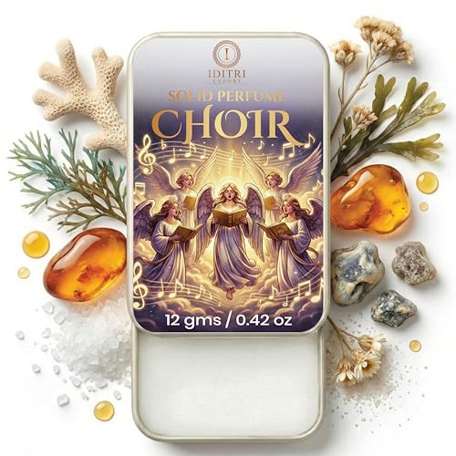 Image of Solid Perfume Choir | Green Yellow Sea | Alcohol Free Wax Perfume Balm, Long Lasting Pocket Fragrance Tin 12g, Non Greasy Smooth Glide, Travel Friendly | Office Wear | Gift Ready