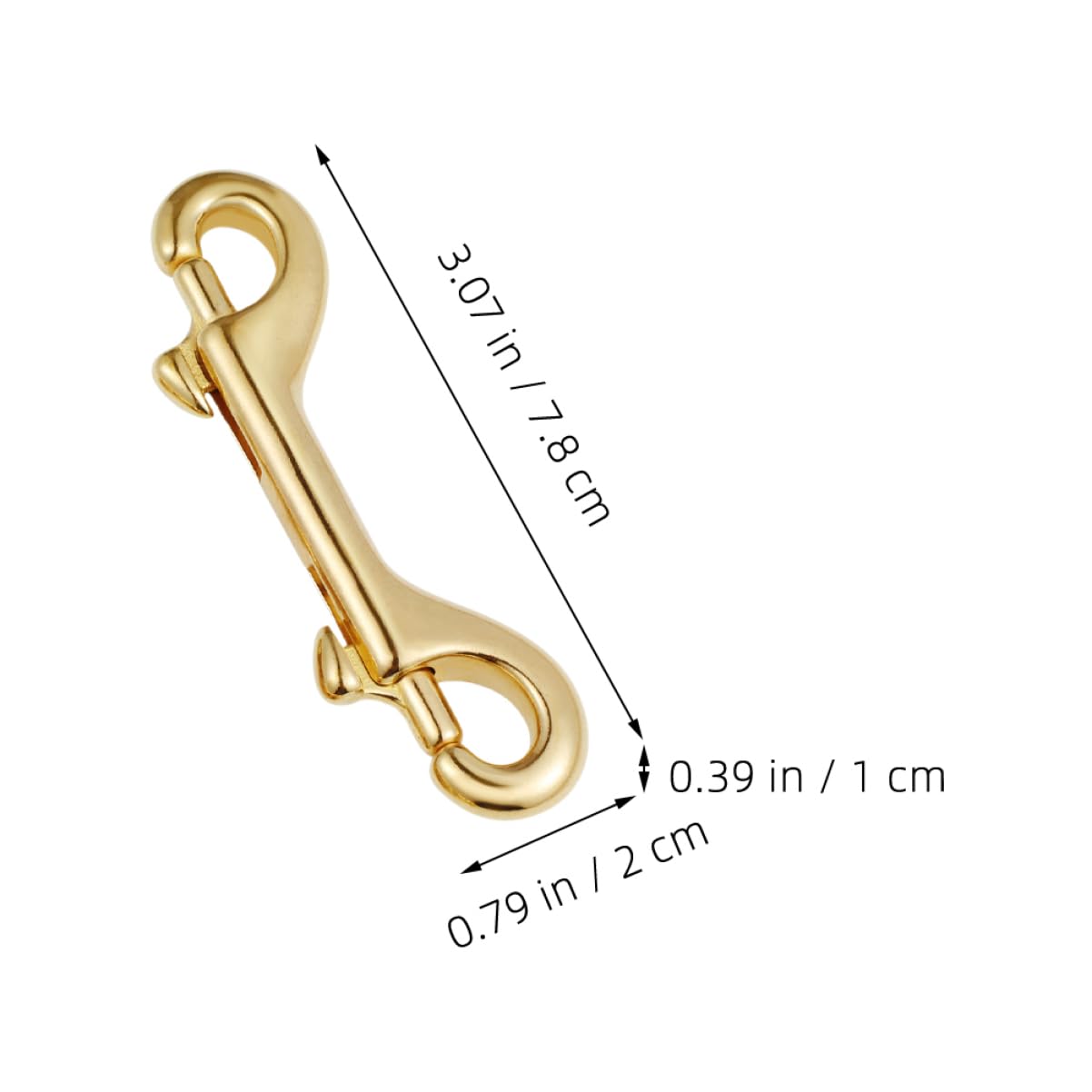 OSALADI 2Pcs Pet Leash Hooks Durable Snap Clips with Strong Spring Loaded Gate for Dog Leashes Bag Straps and Tie Downs Double Sided Clips