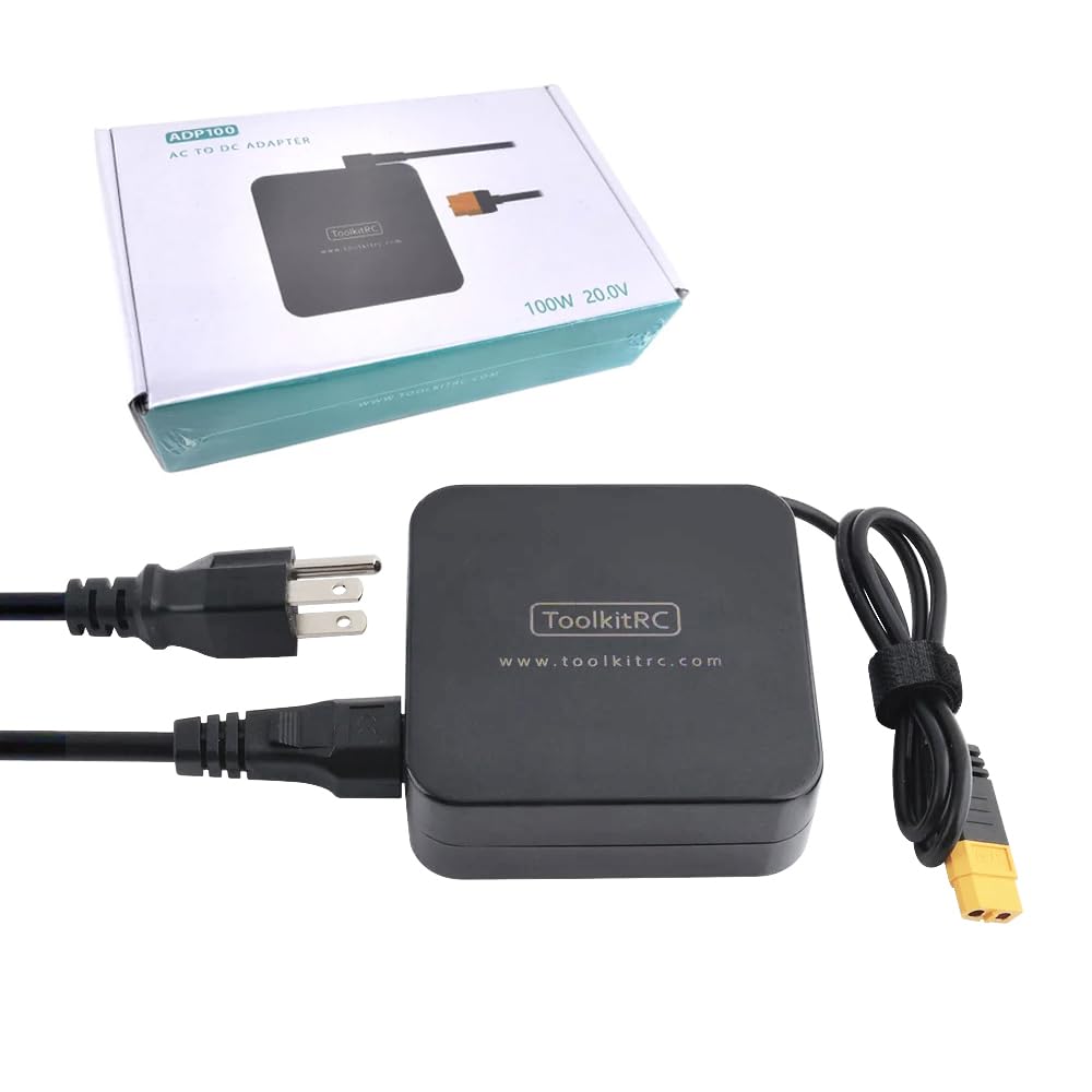 MEIVIFPV ToolKitRC ADP100 20V 100W RC Charger Adapter XT60 Power Supply for FPV Drone RC Battery Balance Charger Supply XT60