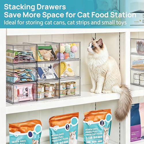 Vtopmart 4 Unidades Cajones Apilables de Almacenamiento de Maquillaje, Organizadores de Baño de Acrílico, Despensa, Organización del Hogar y Almacenamientovv - imagen 6