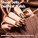 GELLEN Jelly Gel Nail Polish, Sheer Glass Neon Gel Polish Set 6 Colors Purple Blue Red Gray Brown Green, No Wipe Soak Off Glossy UV Light for Women Girls Spring Summer Fall Winter Christmas