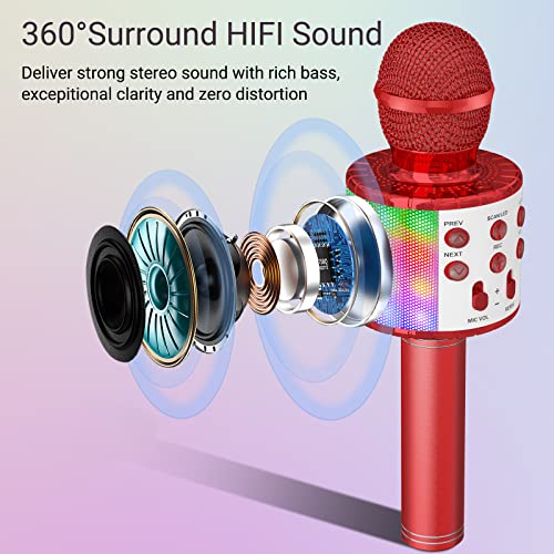 Ankuka Microfono Karaoke Bluetooth Wireless