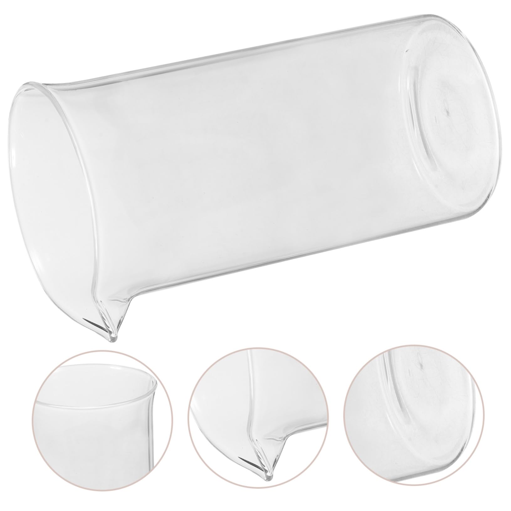 VOSAREA Tasse de Rechange pour Cafetière à Piston 350ml en Verre Bec Verseur
