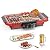 Electric BBQ Grill, Smokeless Non-Stick Indoor/Outdoor Barbecue Grill, 2000W Double tube High Power Portable Removable Stand Grill for BBQ Party (Elegant Red)