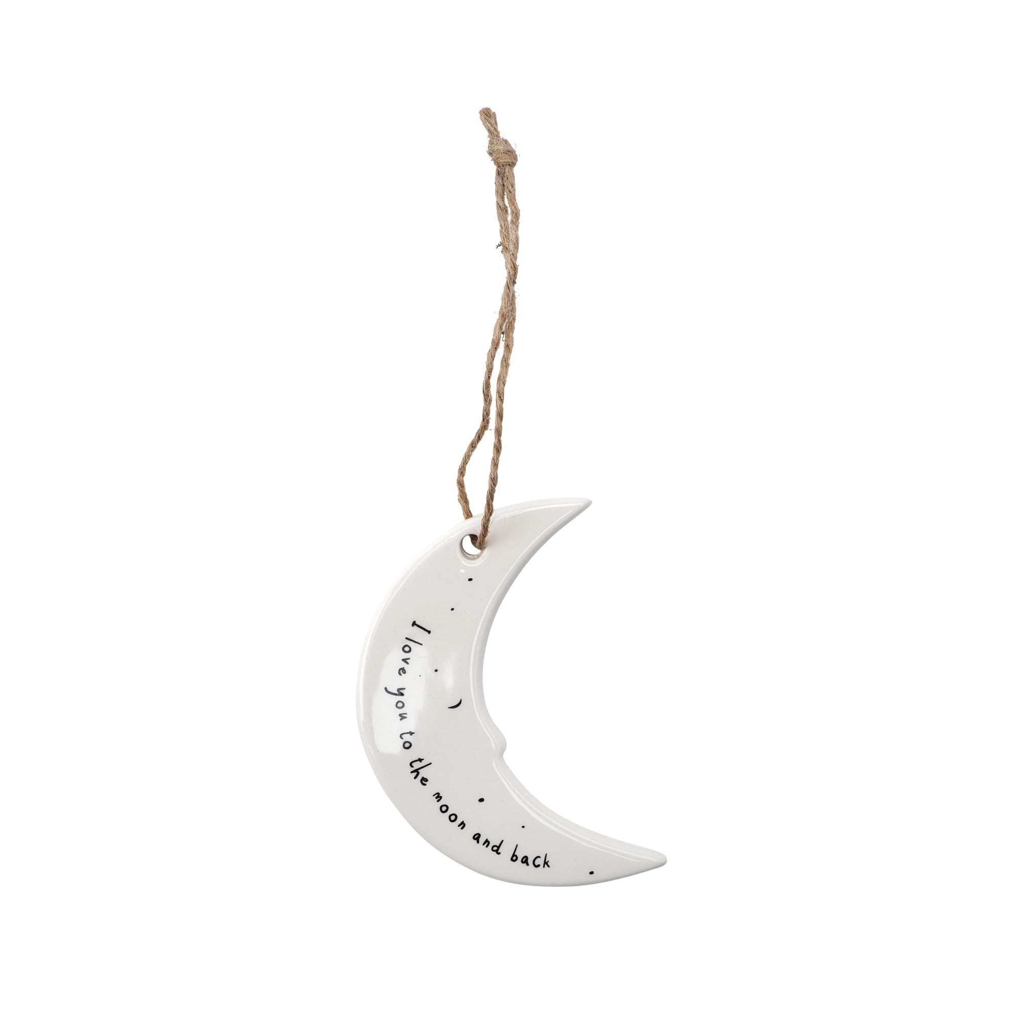 Cgb Giftware | Send With Love To The Moon And Back Ceramic Hanger | Home Decor | Decoration | Homeware | Sentiment | | Gb07107