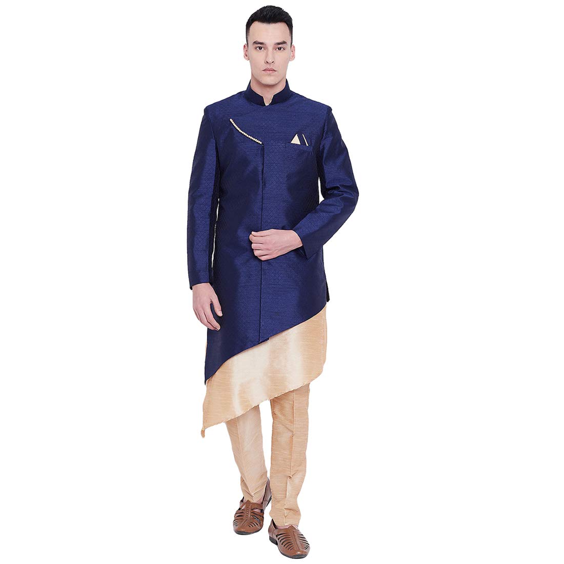 sg rajasahab Men Sherwani Set (UP-12375-NAVY-36)-picture-41