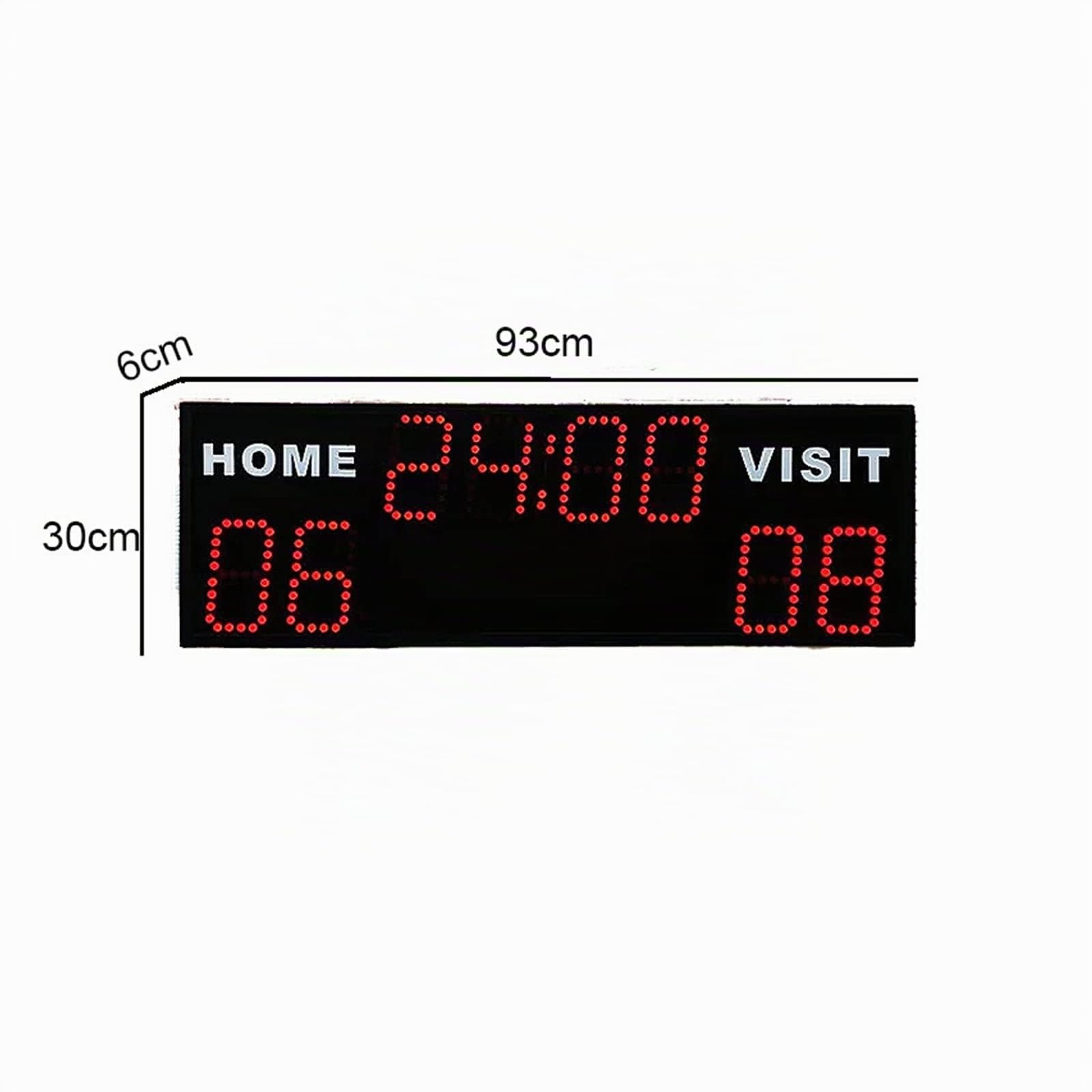 Tabellone segnapunti elettronico Display a LED per Esterni Sport Multifunzione Conto alla rovescia Tabellone segnapunti Digitale per Calcio, Orologio Professionale a Parete Segnapunti per Multisport