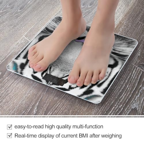 Báscula digital de baño con pantalla LED y vidrio templado miniatura 5