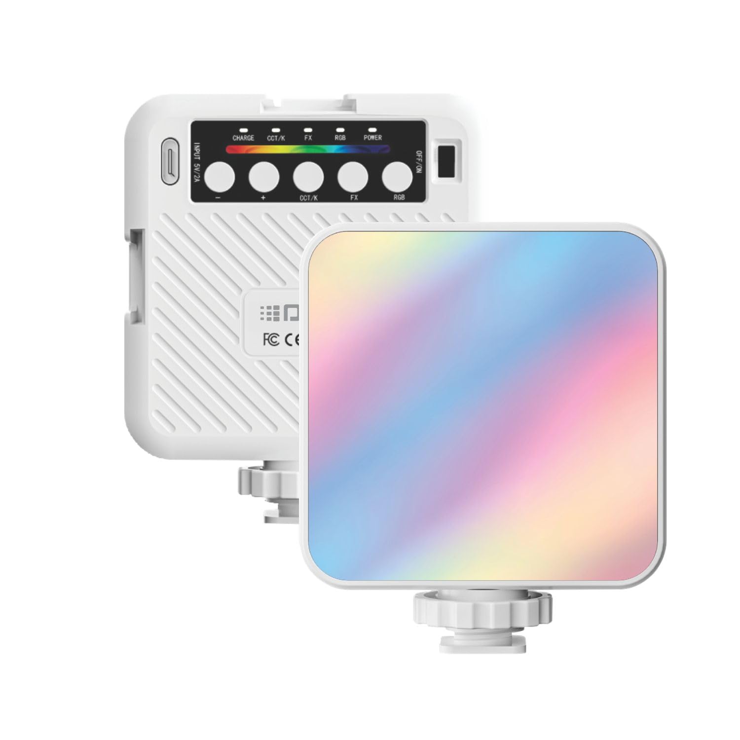 Digitek (LED-D6W RGB) Portable Mini RGB LED Video Light with inbuild Battery & 360° HSI, 3000K-6000K, 8-Level Control, 9 Special FX Modes, Type-C Charging, 2hr Battery, for Photography & Videoshoots