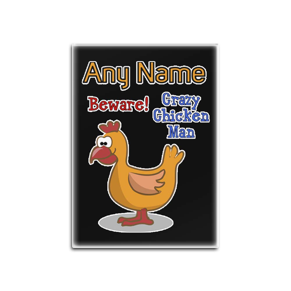 UNIGIFT - Calamita da frigo in Vetro con Scritta Crazy Seagull