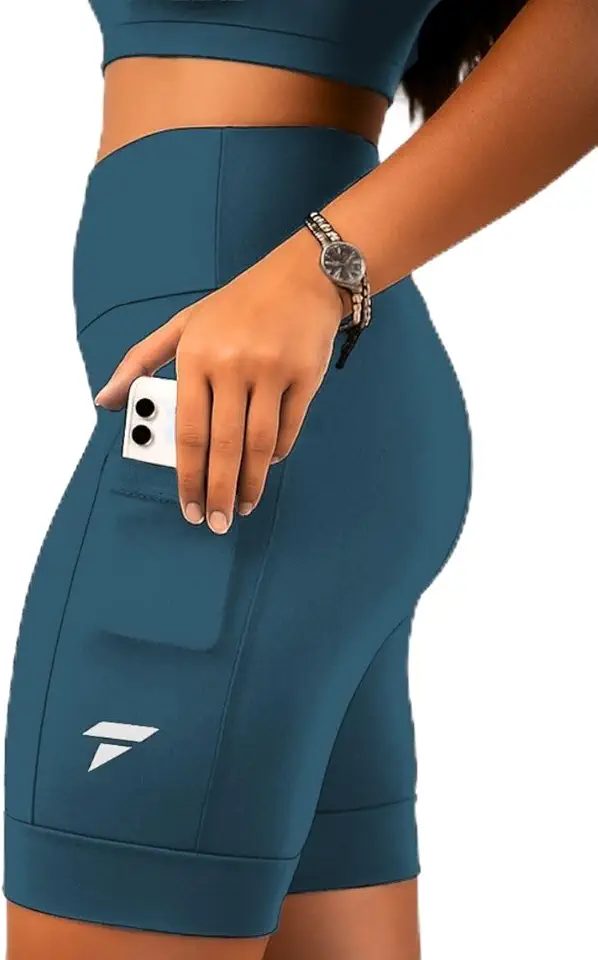 Bermuda Academia Feminina Targ Me Short Corrida Fitness Térmica com Bolso
