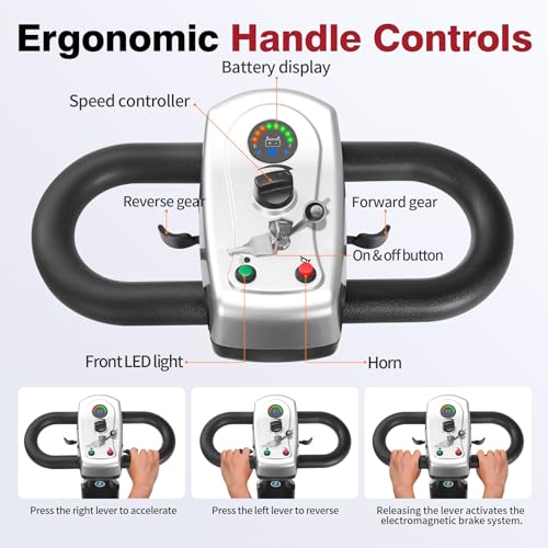 Image of 22-Mile Electric Mobility Scooter for Seniors - Easy to Operate