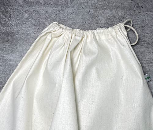 Image of 5 Pack Cotton Dust Bags for Handbag Purses Shoes Boots Drawstring Bag Travel Storage Pouch (18x18 in, Beige)