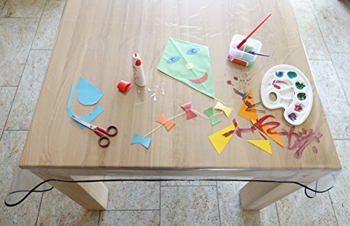 Sunnybaby 10351 Schmutzschutzfolie, Fleckenschutz, Bastelunterlage für Tisch oder Fußböden, transparent