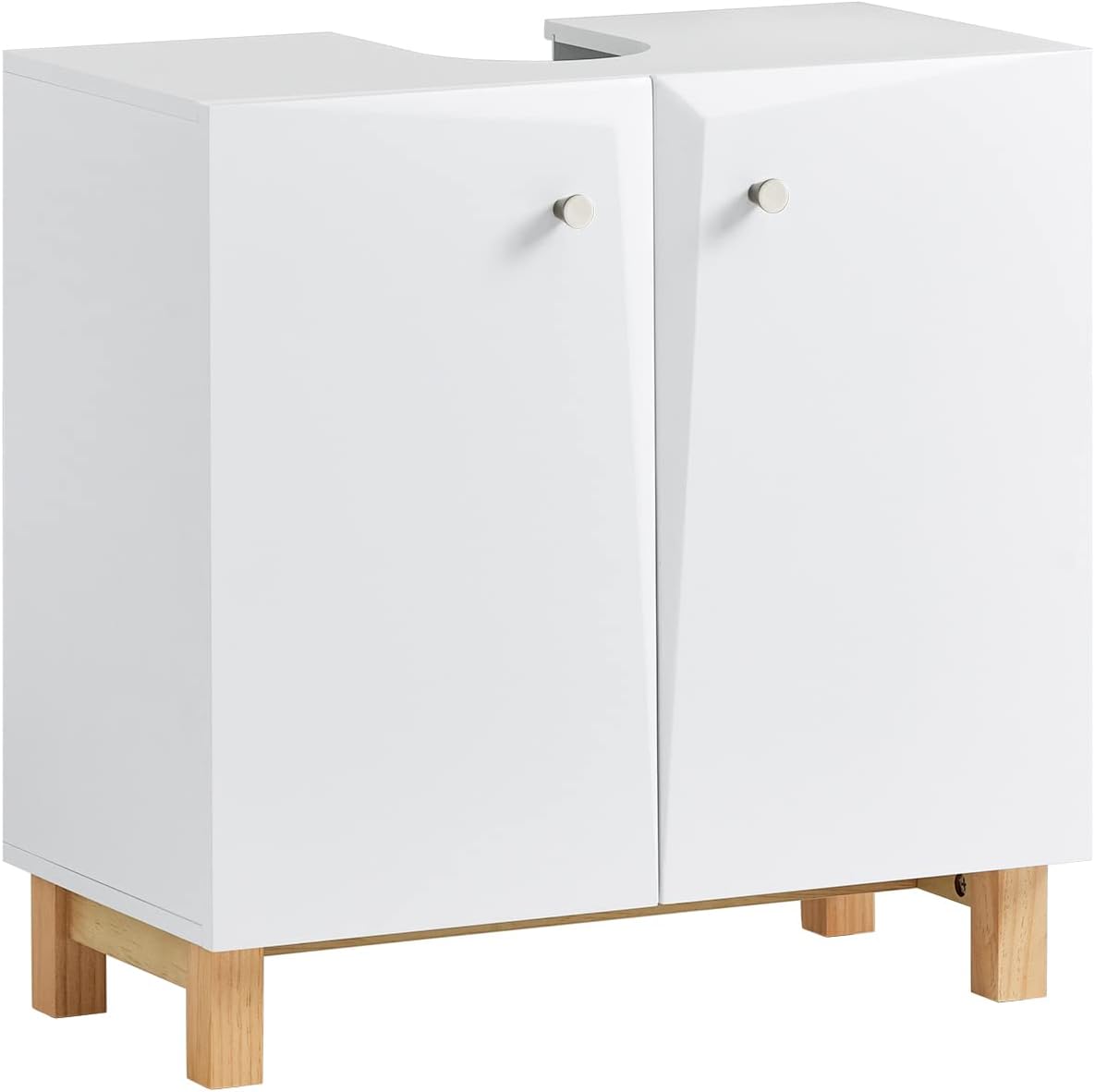 Yaheetech Armadietto Da Bagno Angolare Salvaspazio, 32x30x87 Cm, Bianco, Con 1 Anta E 1 Cassetto, In MDF - 4