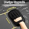 XXJXXJ Upgraded Pet Hair Removal Gloves for Cats & Dogs, Five-Finger Electrostatic Reusable Magic Brush for Effortless Pet Hair Remover Tool on Carpet, Clothing, Laundry, Couch, Car Seat (Black) #1