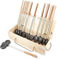 Vista 1 de HAWOK Juego de 10 unidades de hierro fundido con caja de madera