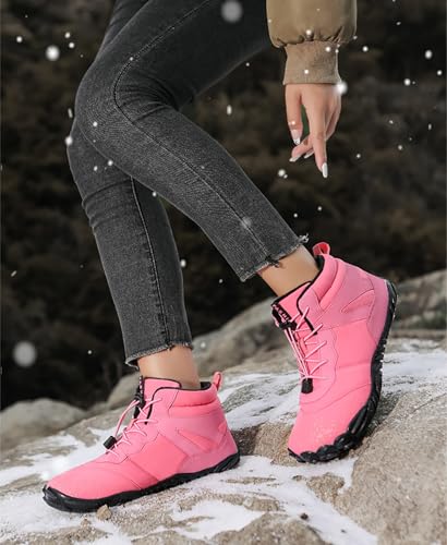 Hike Winter Barefoot Shoes Women Men, Winter Footwear Boots Wide Toe Highly Elastic Non-Slip Walking Hiking Sneakers for Mens Womens2