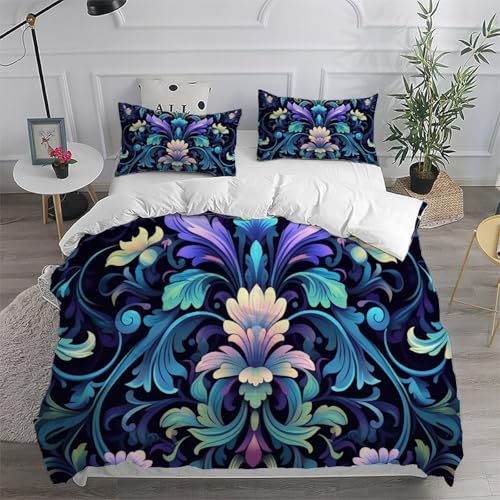 Housses de couette 3D enfants Devil Flower 220x240cm avec taies