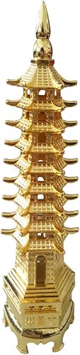 Aleación de Feng Shui Pagoda antiguatorre Wenchang, modelo académico, oficina, decoración del hogar, decoración de escritorio y artículos de regalo