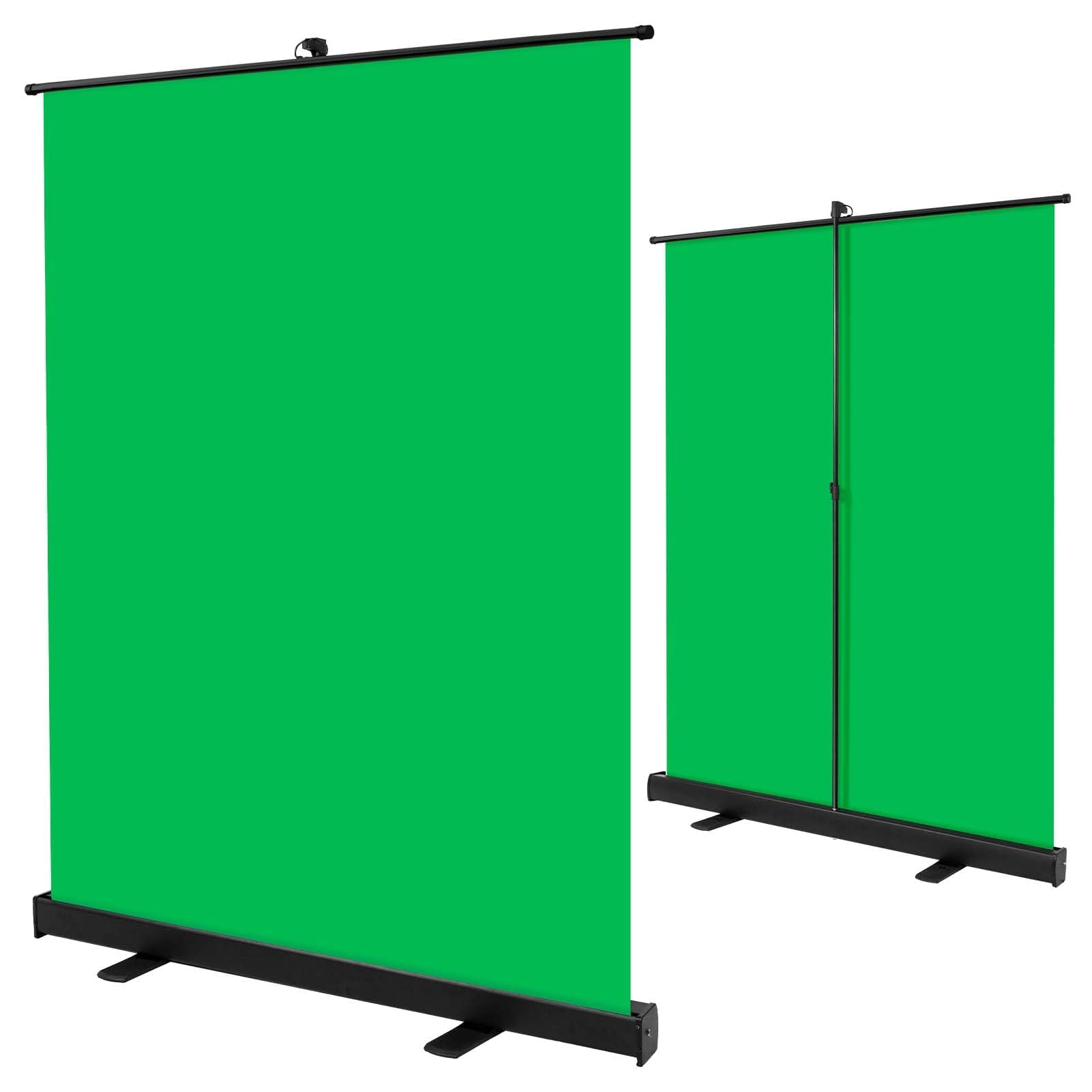 EMART Green Screen 147 x 195 cm, Greenscreen Roll-up panel ze stojakiem