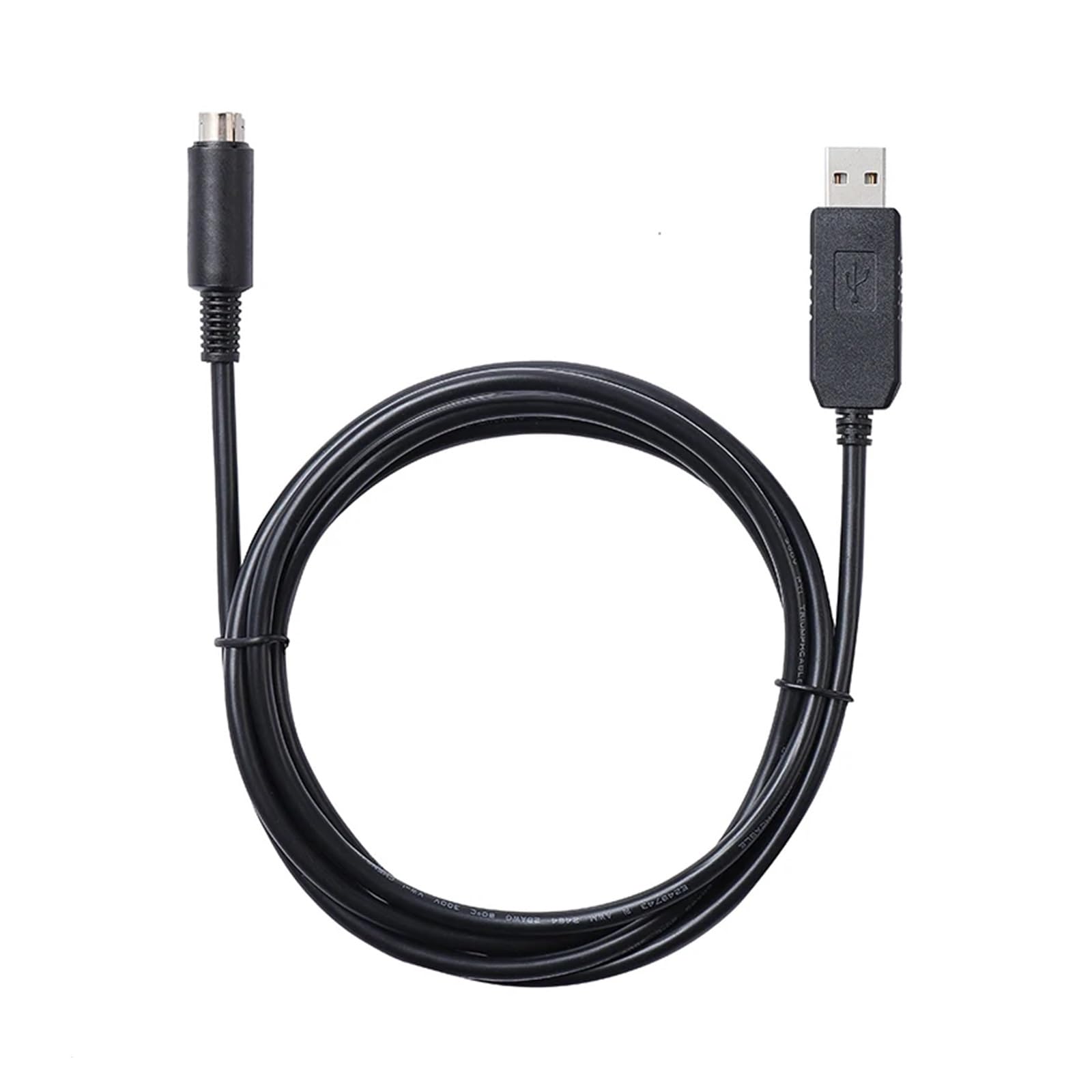 SIL~con Labs CP2102 USB RS232 to MI-N Din 8P Adapter Serial Communications Cable for ALIC-t Mass Flow Meters and Controllers(1m)