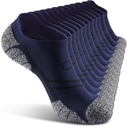 6 Pairs No Show Sports Socks for Men Women with Cushion Arch-Support2